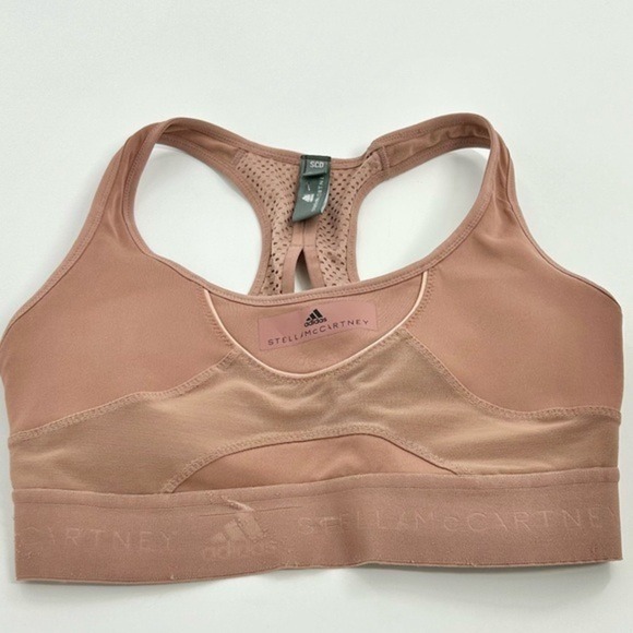 Adidas/Stella McCartney Dusty Rose Sports Bra Athleisure Workout 32CD - Picture 7 of 12